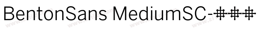 BentonSans MediumSC字体转换